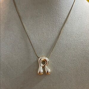 Gold Initial Pendant Necklace